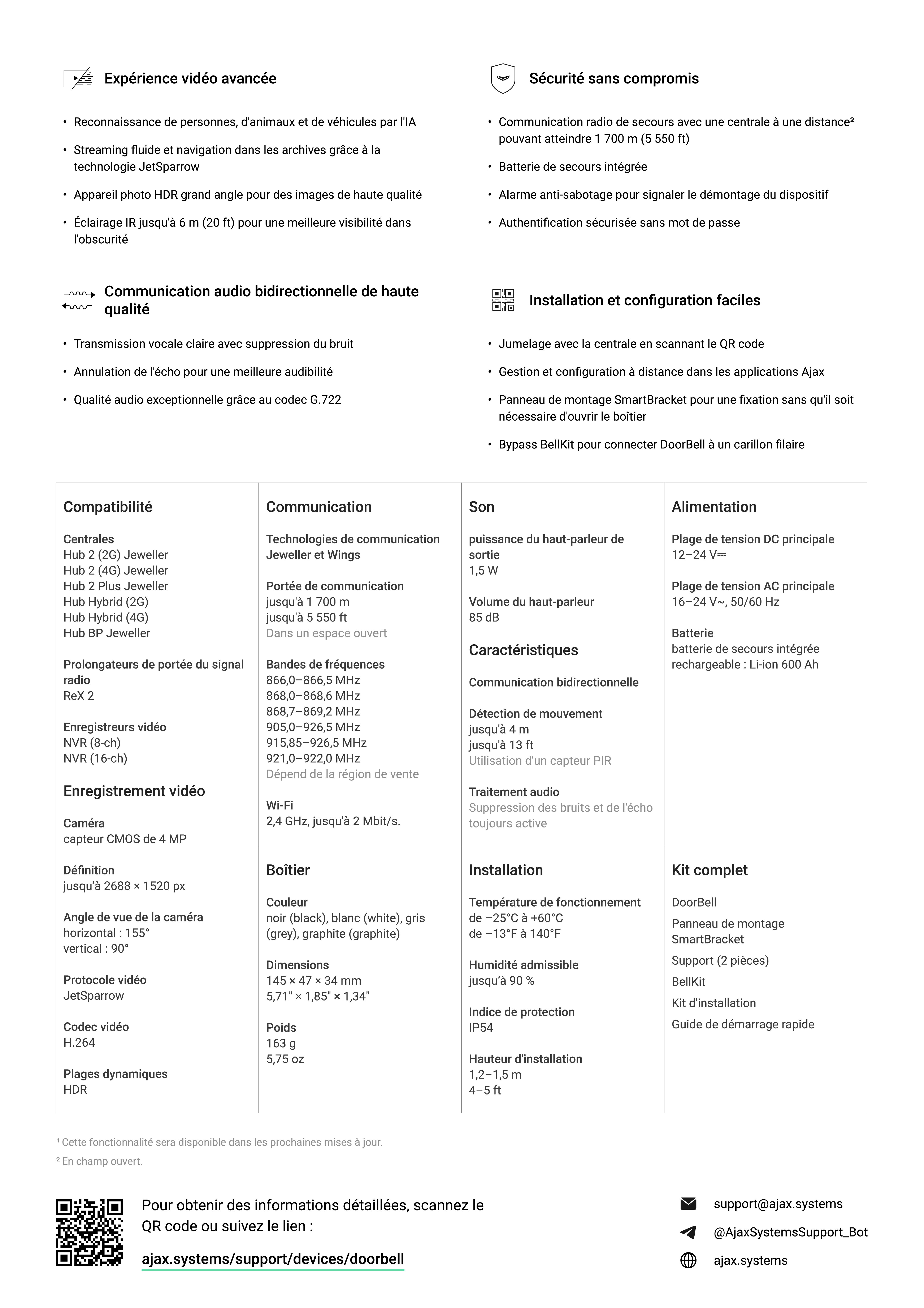 DoorBell - Interphone de porte connecté AJAX 5 doorbell2pdf pdf